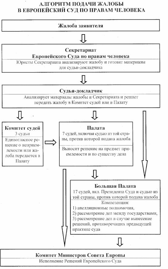 Обращение граждан в Европейский Суд по правам человека